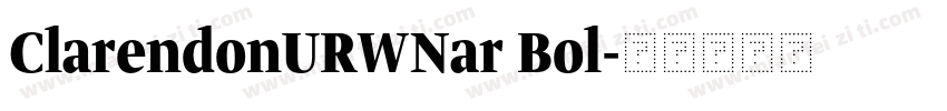 ClarendonURWNar Bol字体转换